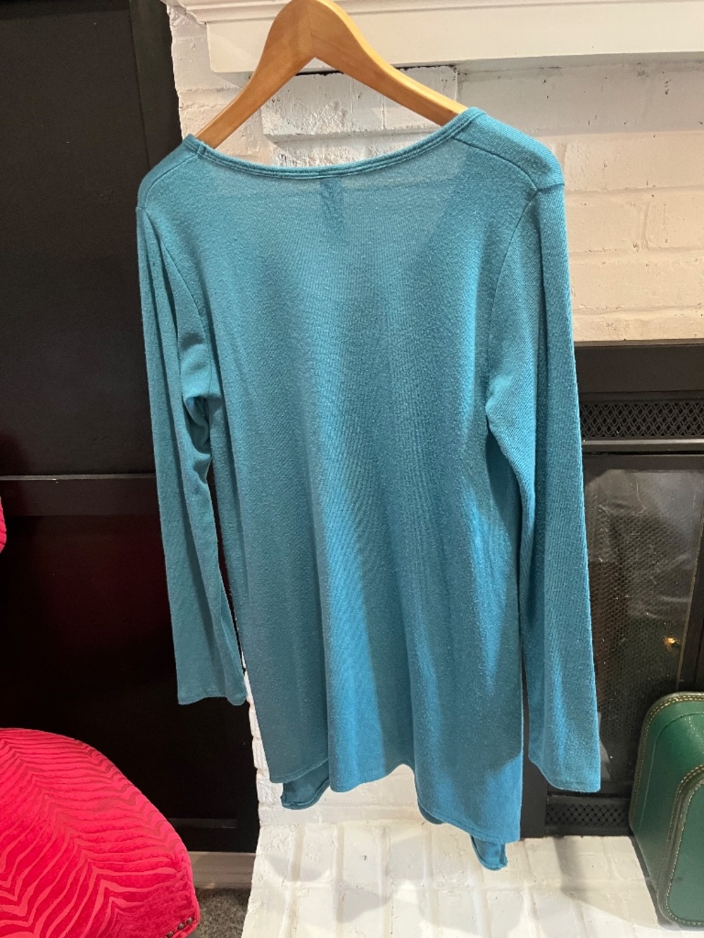 GO Couture: Comfy Top | Size Large | Light Teal - Picture 5 of 5